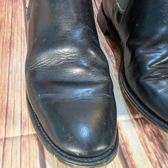 Northampton Women's Black Slide-on Leather Ankle Chelsea Boots Size 6 - Picture 7 of 10